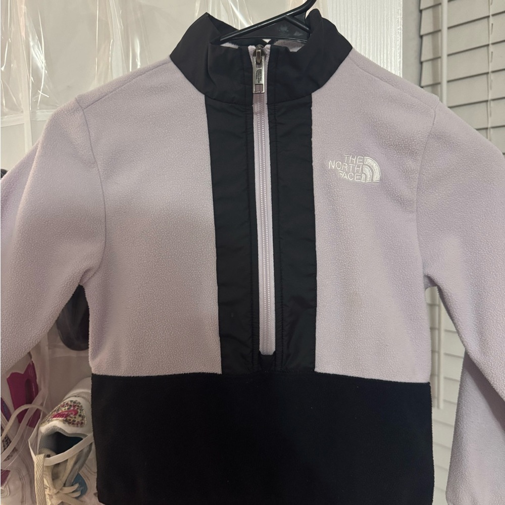The North Face Black and White Fleece Jacket